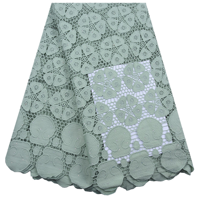 Crystal Mesh Fabric - 아프리카 Guipure 레이스 원단 스톤 2024