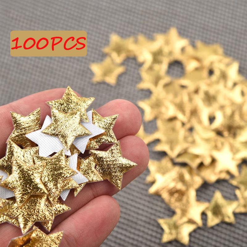 100Pcs 크리스마스 파티 장식을위한 골드/실버 별  - Embellishments For Scrapbooking 리뷰 및 가격