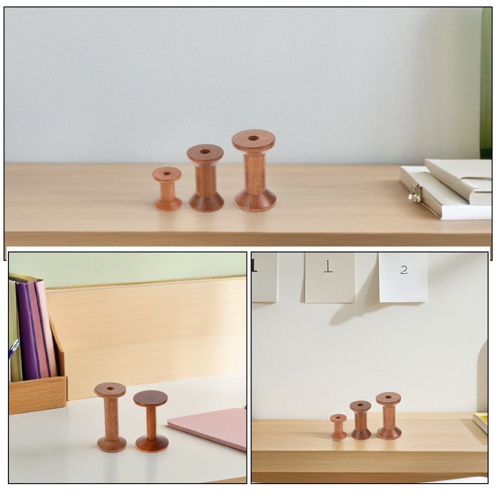 빈티지 스타일의 나무 실 릴 6개 세트, 바느질, 자수 - Embroidery Craft 리뷰 및 가격