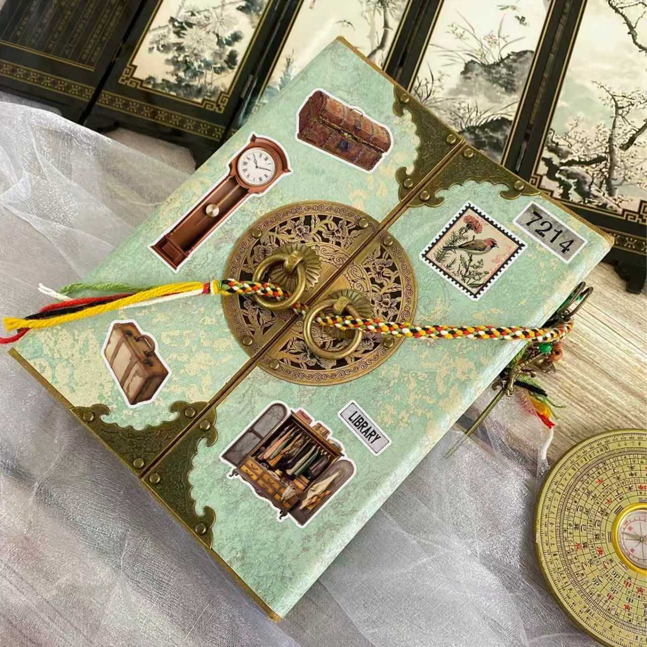 빈티지 장식품 스티커 북, 플래너 스크랩북, 저널링,  - Embellishments For Scrapbooking 리뷰 및 가격
