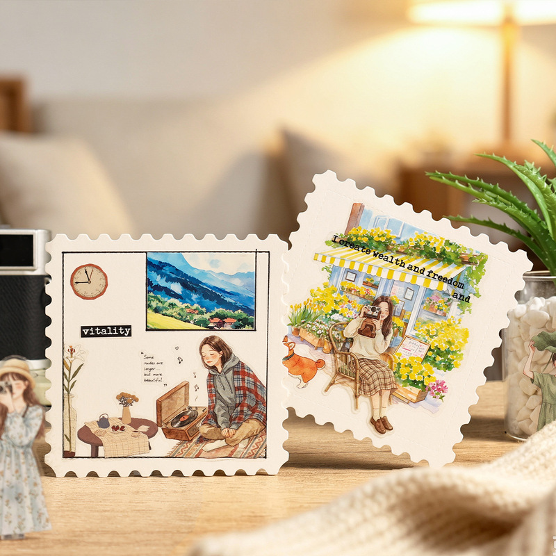 1팩/20개입 따뜻한 분위기의 수채화 손그림 데일리 소 - Embellishments For Scrapbooking 리뷰 및 가격