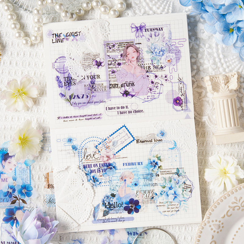 20pcs 귀여운 소녀 애완 동물 스티커 책, 카와이  - Embellishments For Scrapbooking 리뷰 및 가격