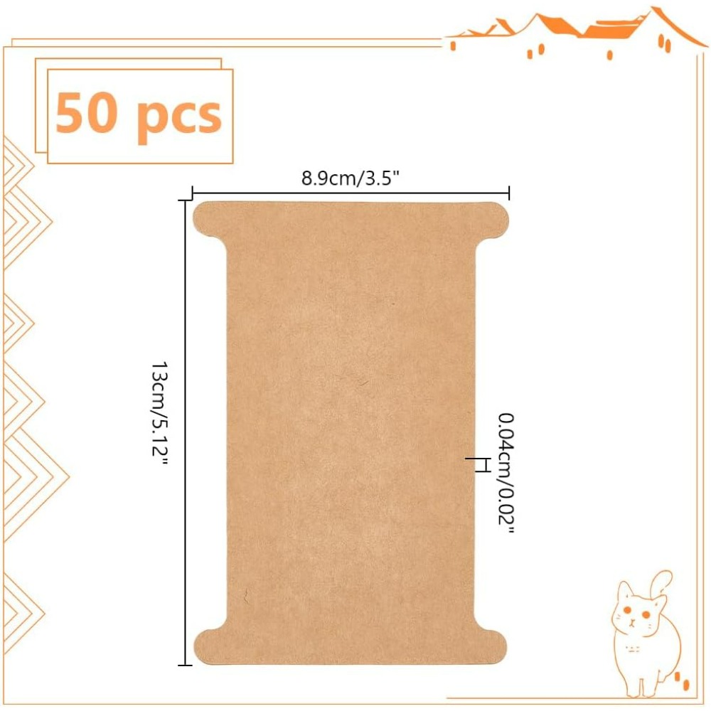50pcs 리본 스토리지 주최자 골판지 리본 스풀 자수 - Organza Ribbon Spool 리뷰 및 가격