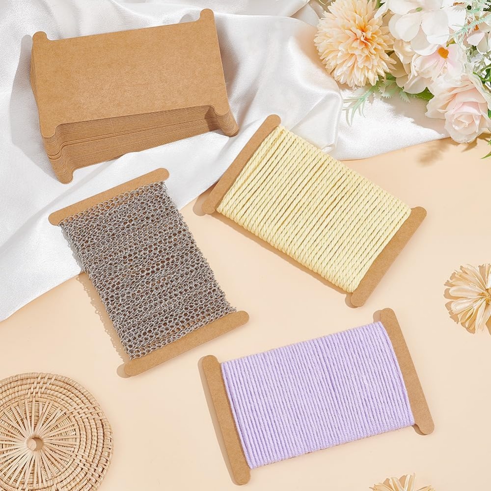 50pcs 리본 스토리지 주최자 골판지 리본 스풀 자수 - Organza Ribbon Spool 리뷰 및 가격